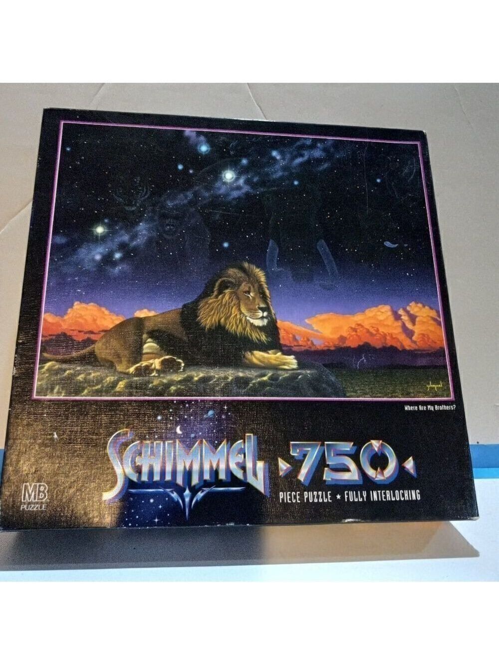 Vintage Schimmel Africa Lion Puzzle "Where are my brothers" 750 pc